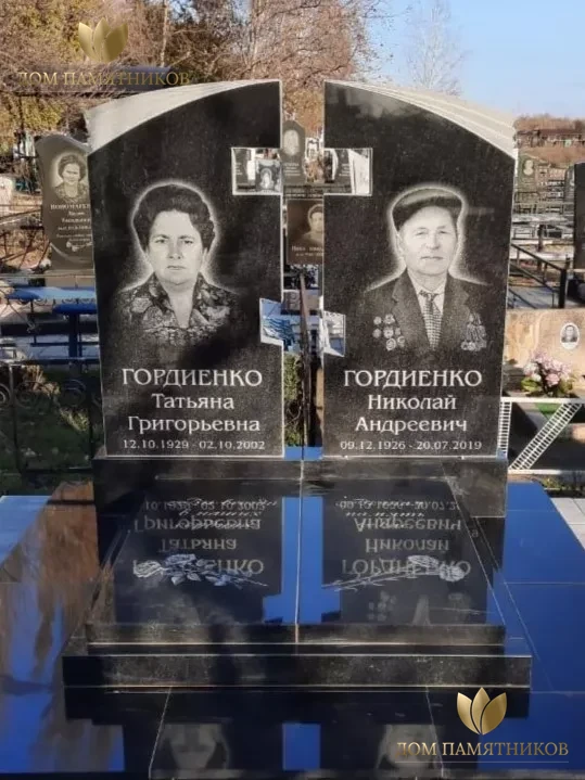 Памятник из гранита "Крест воздушный на двоих" 33