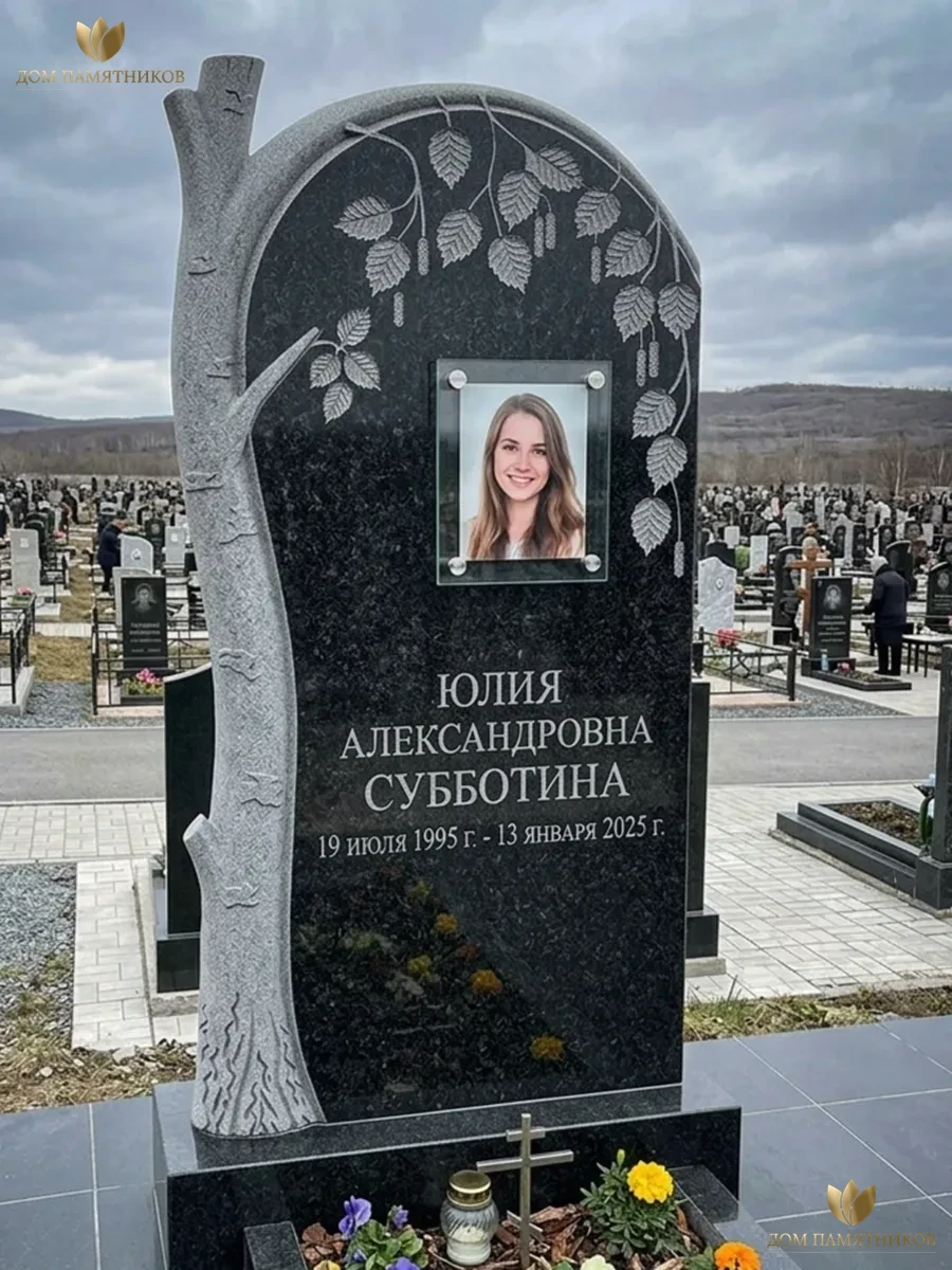 Памятник из гранита Береза  14